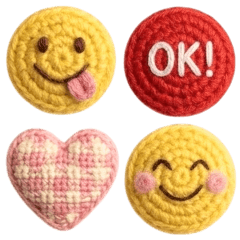 Cute knitted doll Sticker