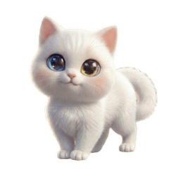 Enchanting White Cat