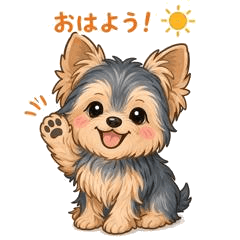 Adorable Yorkie Life Stickers