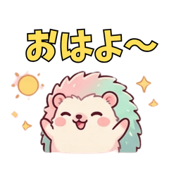 Cute hedgehog stickers104