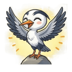 Expressive Grey Heron: Quick Reactions