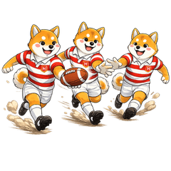 Hachi the Shiba : The Mighty Rugby Club