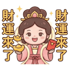 ★大貼圖★ Q版媽祖3財運來了