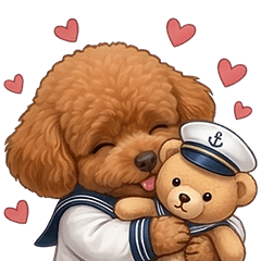 紅貴賓熊熊 (無字)