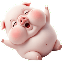 厭世系ぐうたらピンクのブタ