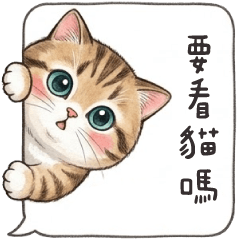 ❤️超實用可愛貓貓對話框❤️