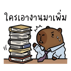 Capybara Working Working