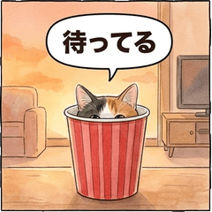 三毛貓肉球Q彈美味爆米花實用療癒貼圖