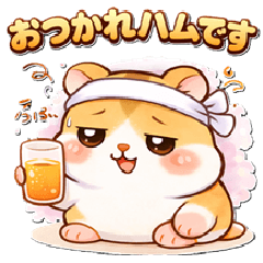 Hamster pun stickers.