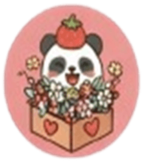 Marucho Friends Panda Strawberry Hat