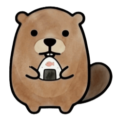 [Moving] Watercolor beaver 2 ARM014