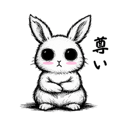 Void-Eyed Bunny: Quirky & Precious
