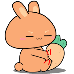 Baby Orange Rabbit v1