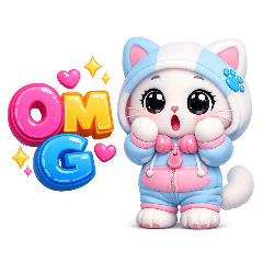 Cheerful Cat Expressions.