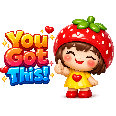 Cute Little Strawberry Girl