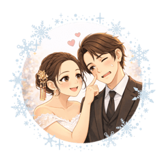 Sweet couple life and wedding