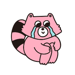 The extraordinary pink raccoon