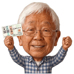 Silver old man Sticker