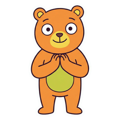 Expressive Little Bear Chat Stickers