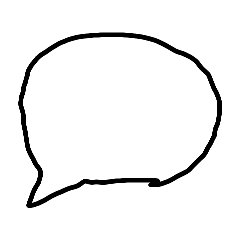 Speech bubbles and decorative parts