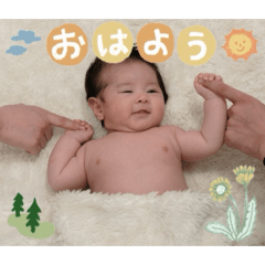 very cute baby sticker - japanese