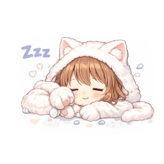 可愛女孩的美好問候