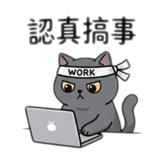 英短貓 芋粿的Q版職場語錄3