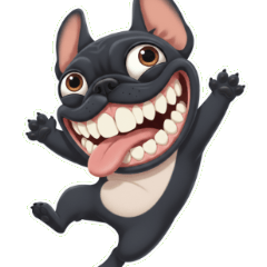 可愛暴牙大頭狗2