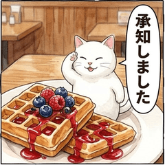 精緻美食貓：超萌日常結尾問候貼圖