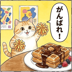 可愛三花貓日常對話：實用點頭貼圖