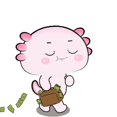 Funny Axolotl 4 : Pop-up stickers