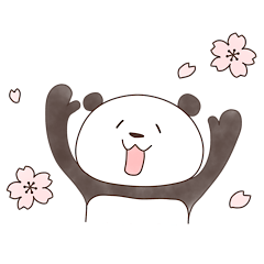 It's spring!Panda sticker