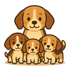 Beagle Puppy Family Life Vol.1