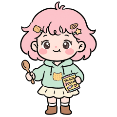 Foodie Chibi Girl, Full and Funny