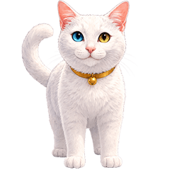 Life of an Odd-Eyed White Cat