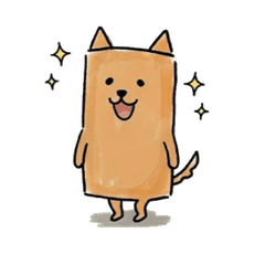 A square dog_kawaii