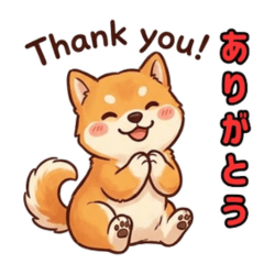 Cute Shiba Dog puppies LINE Stickers 01