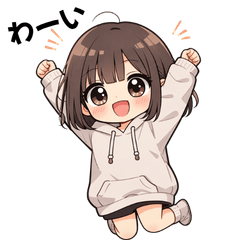 Cute Playful Girl Stickers