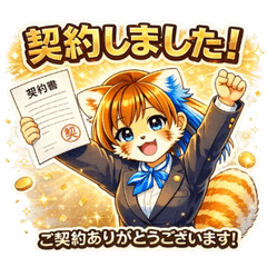 Apomi-chan-sales Girl Stickers