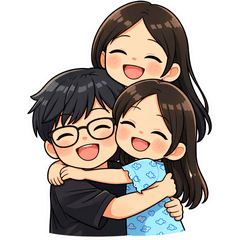 For Grandma & Grandpa! Happy 3 Siblings