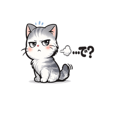 Salty Cat: Slightly Grumpy Stickers