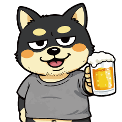 Kansai Dad Shiba Funny Daily Stickers!!