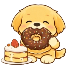 Golden Retriever Cafe Time - Daily Use