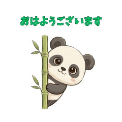 Cute Panda: Soft Polite Phrases