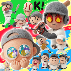 Exciting plays,Kawaii baseball Stickers