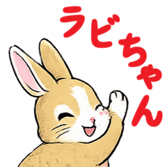 I love Rabi-chan the bunny Sticker