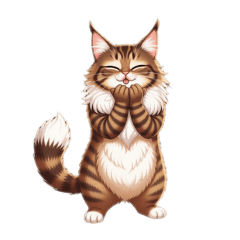 Cute cat maine coon LINE stickers