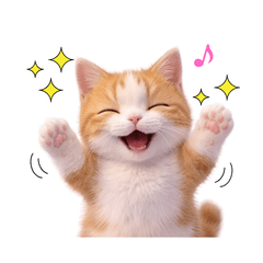 Tsubu, the cat that brings good luck.