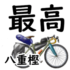 Yaegashi'having fun bike