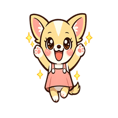 chacha the Chihuahua Corgi Sticker
